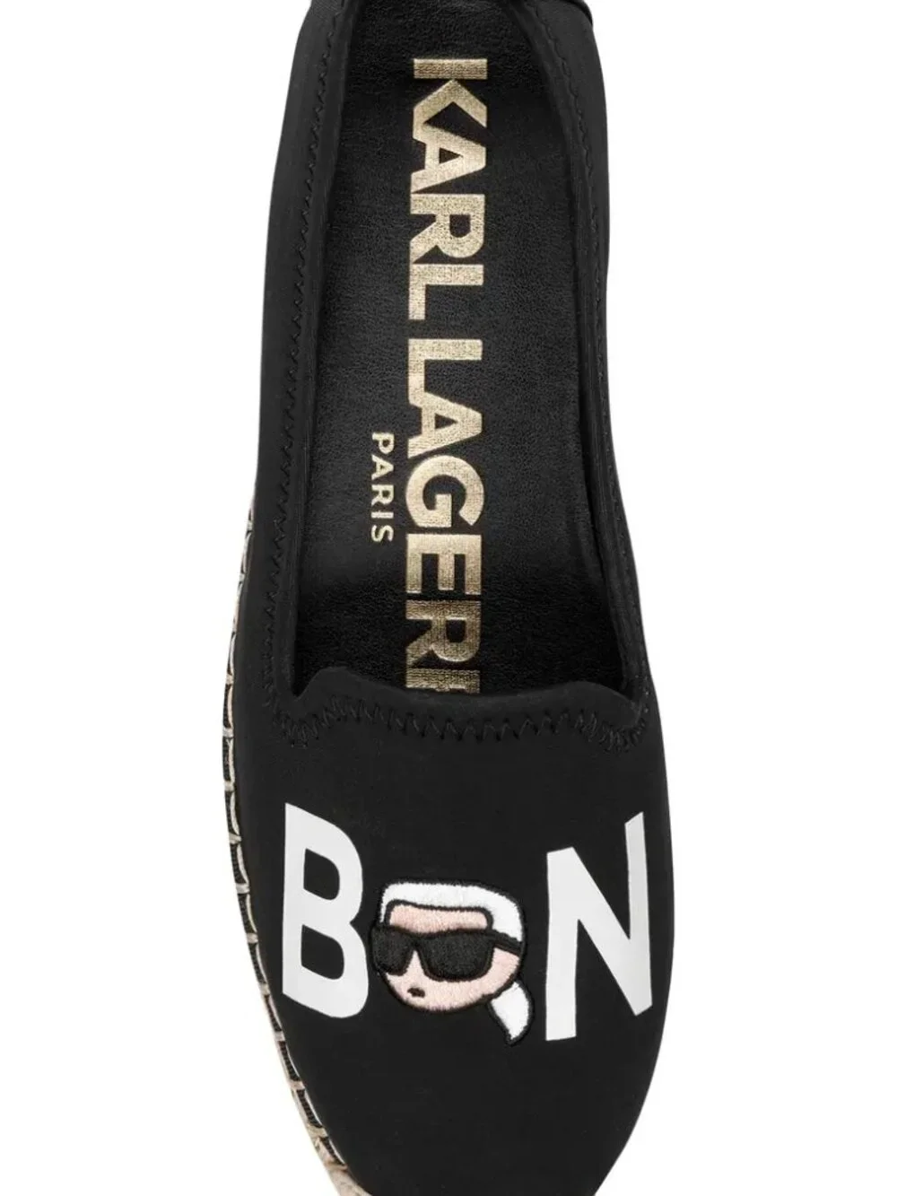 Karl Lagerfeld Paris Bonjour Michaela Slip-On Flat Espadrille Women's Size 9.5
